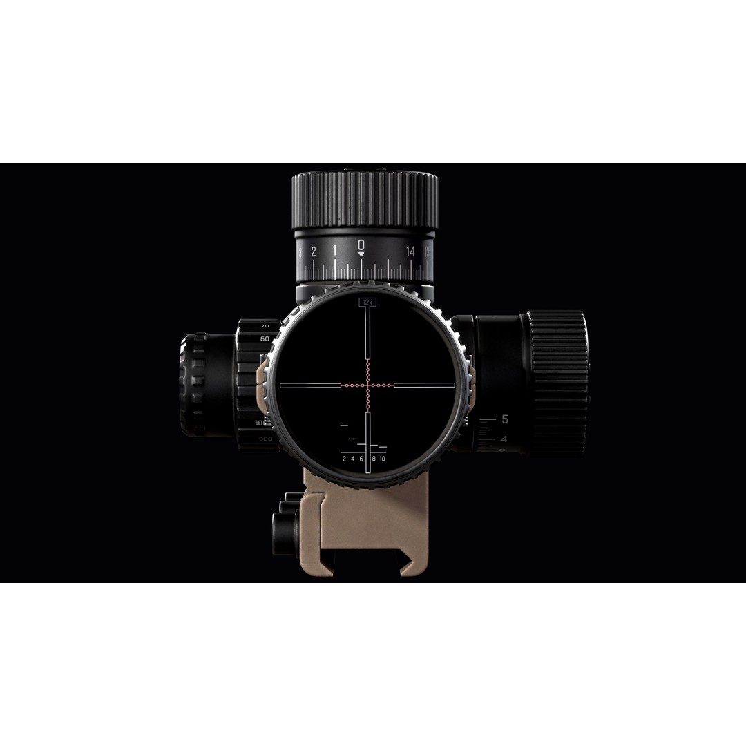 Riflescope Hensoldt FF 3D Model – Low Poly PBR Game Asset, FBX - View 16
