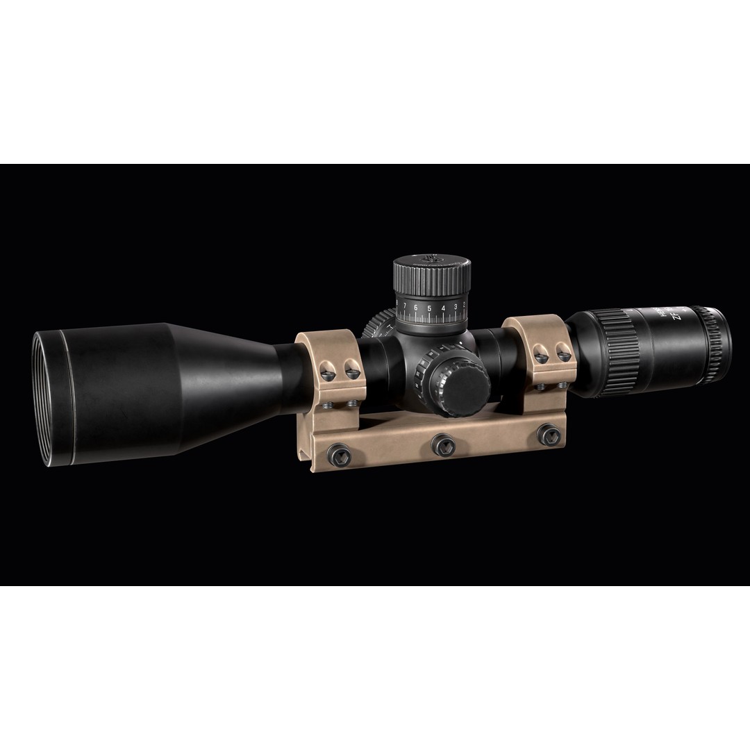 Riflescope Hensoldt FF 3D Model – Low Poly PBR Game Asset, FBX - View 8