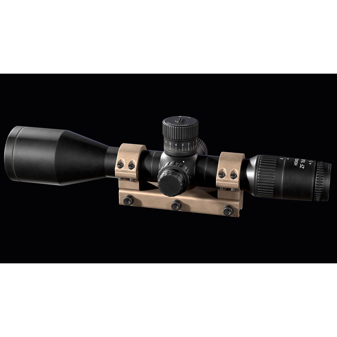 Riflescope Hensoldt FF 3D Model – Low Poly PBR Game Asset, FBX - View 9