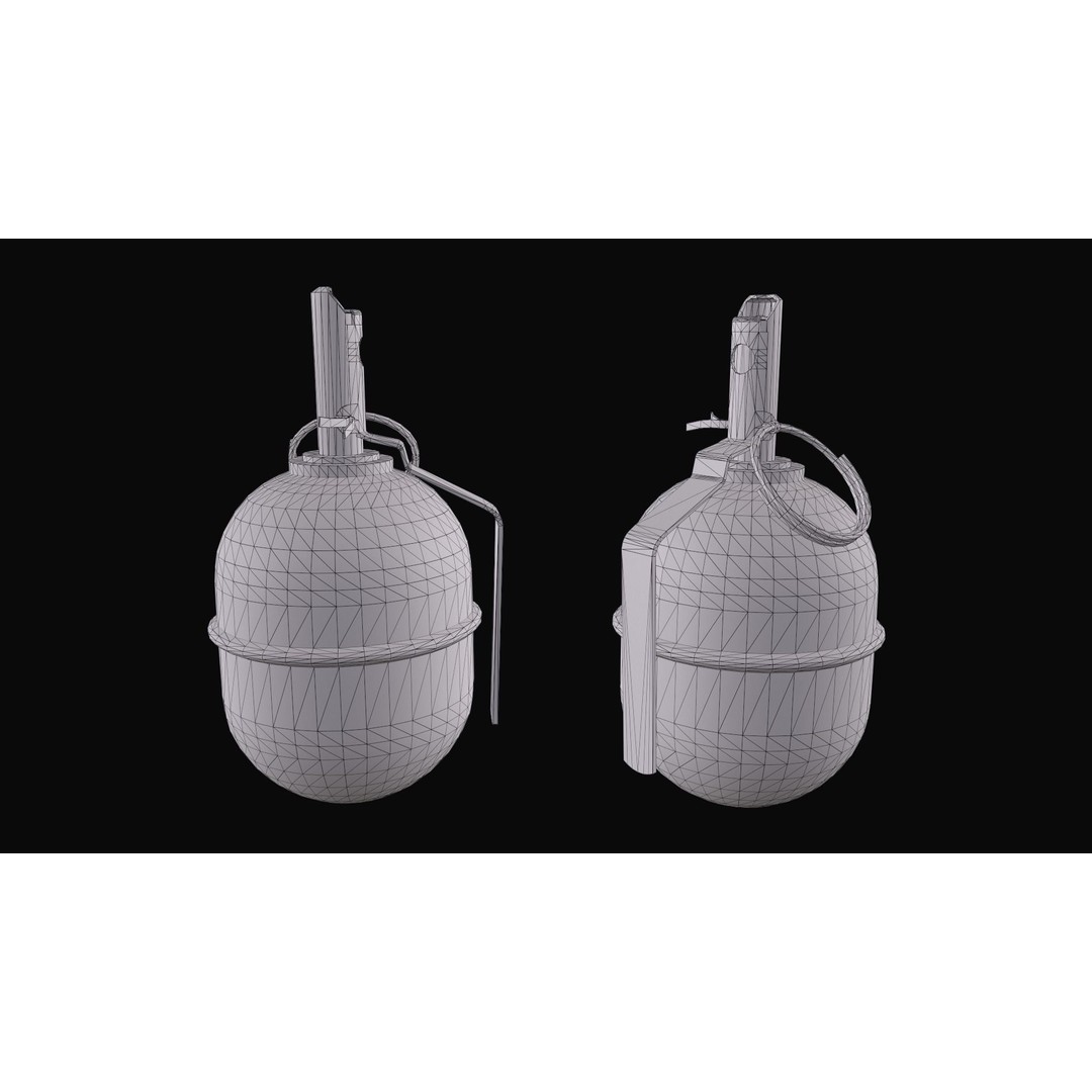 Soviet RGD-5 Hand Grenade 3D Model – Low Poly Game Ready Asset, FBX - View 16