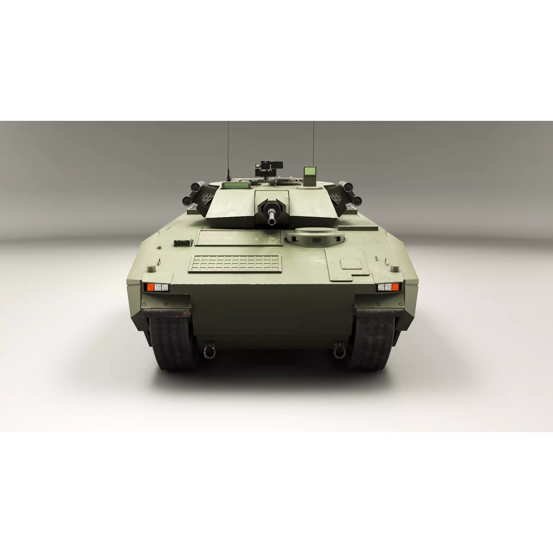Infantry Fighting Vehicle 3D Model – Low Poly PBR Game Asset, FBX - View 12