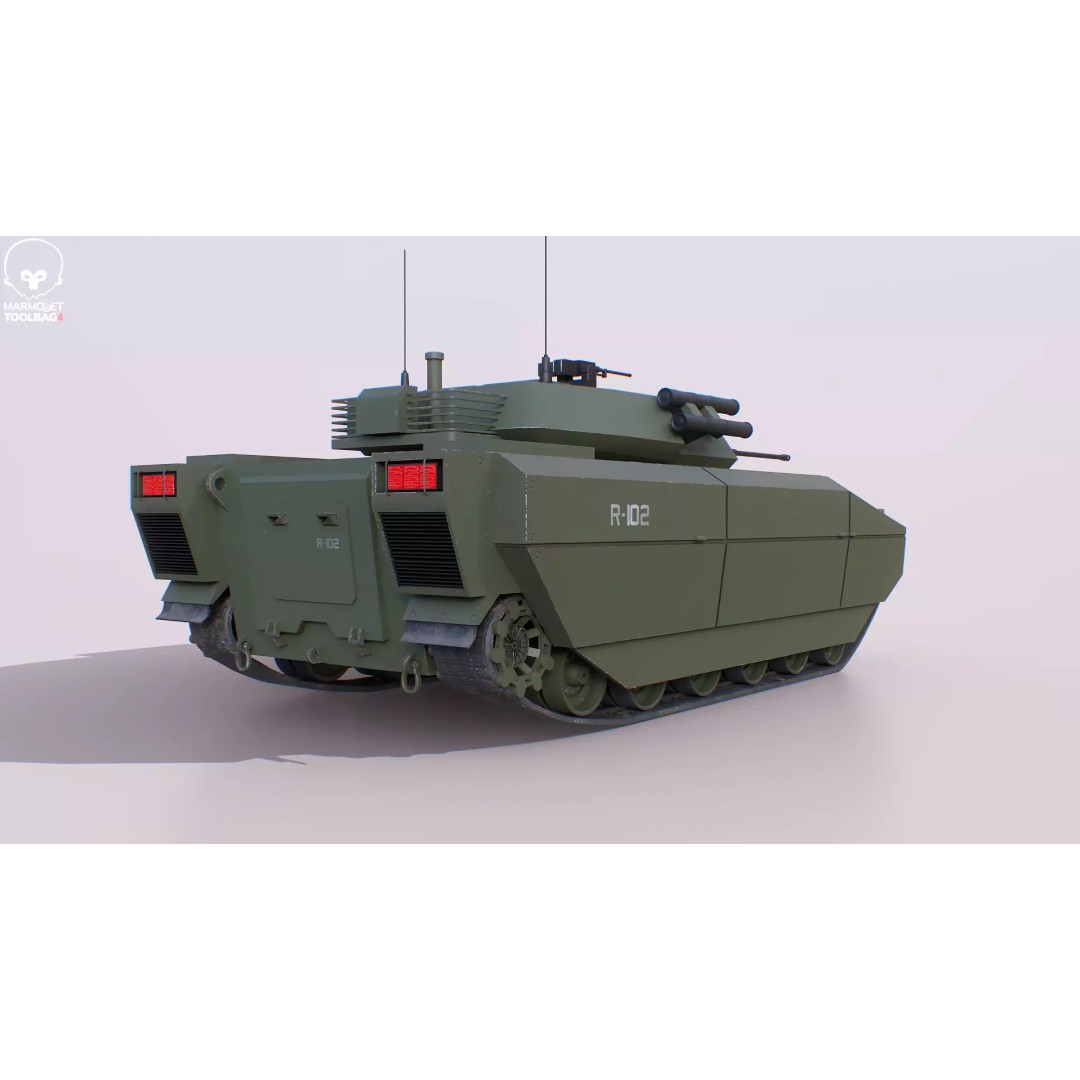 Infantry Fighting Vehicle 3D Model – Low Poly PBR Game Asset, FBX - View 16