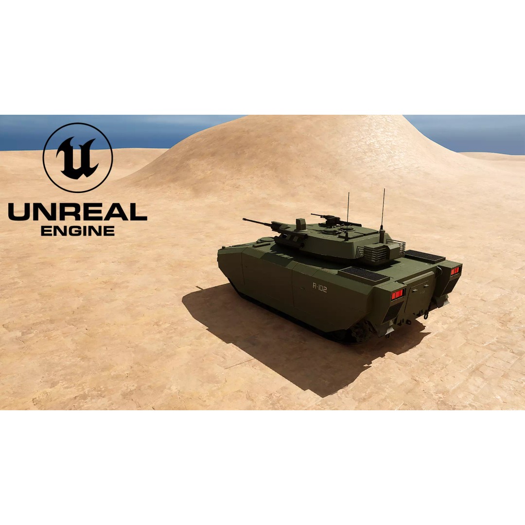 Infantry Fighting Vehicle 3D Model – Low Poly PBR Game Asset, FBX - View 17