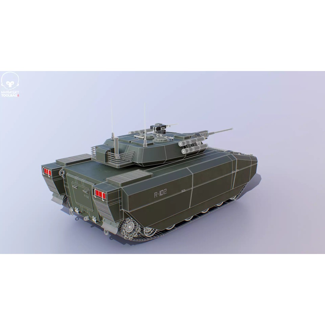 Infantry Fighting Vehicle 3D Model – Low Poly PBR Game Asset, FBX - View 19