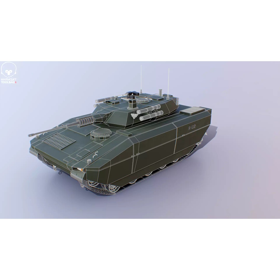 Infantry Fighting Vehicle 3D Model – Low Poly PBR Game Asset, FBX - View 20
