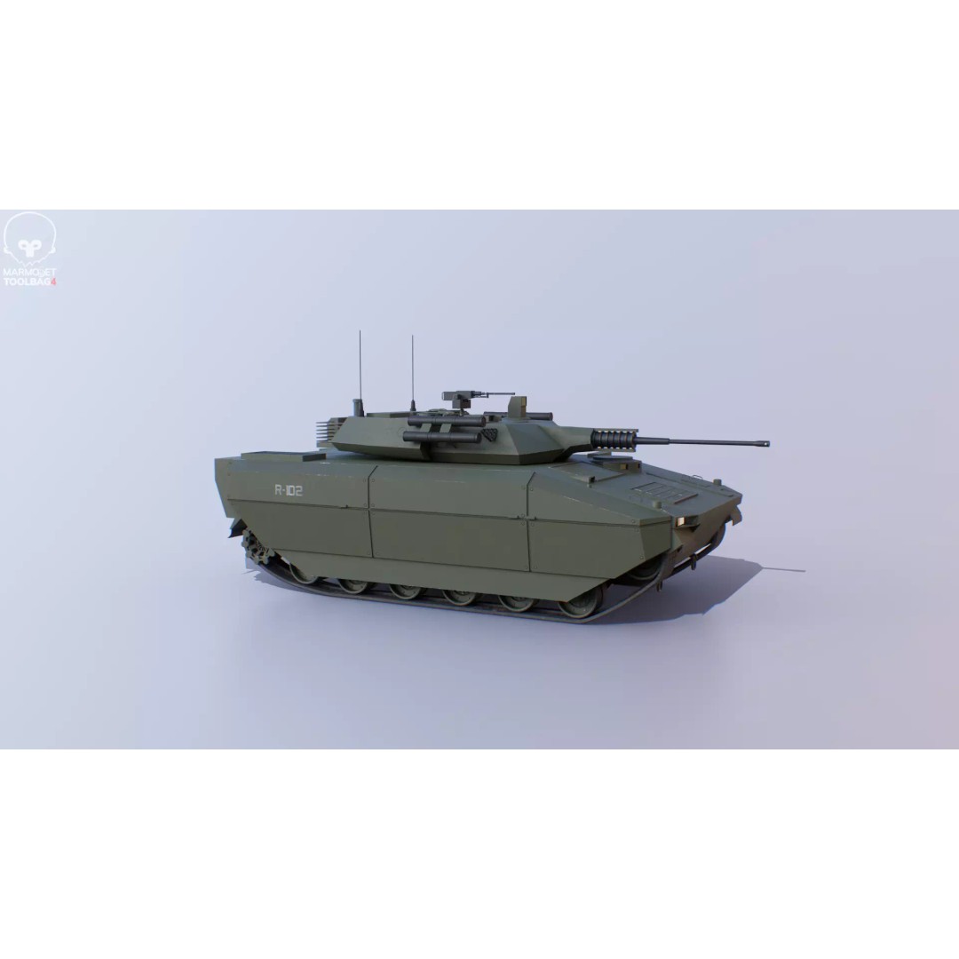 Infantry Fighting Vehicle 3D Model – Low Poly PBR Game Asset, FBX - View 23