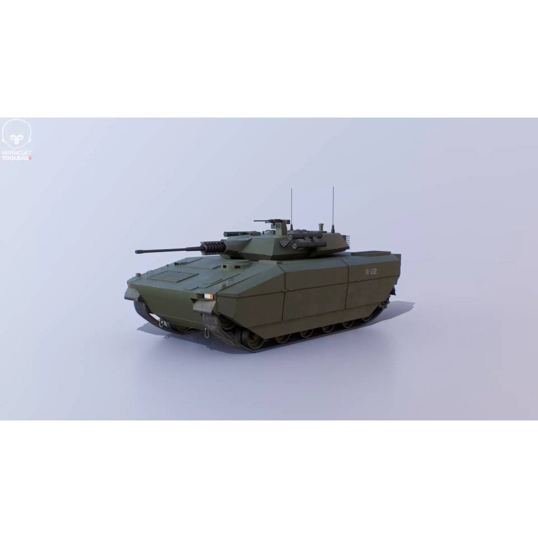 Infantry Fighting Vehicle 3D Model – Low Poly PBR Game Asset, FBX - View 24