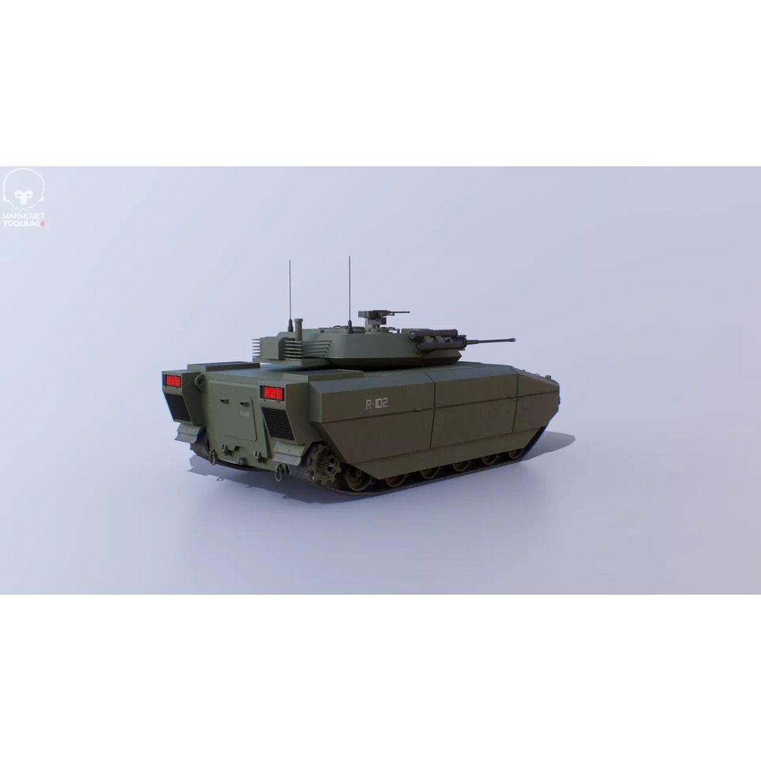 Infantry Fighting Vehicle 3D Model – Low Poly PBR Game Asset, FBX - View 26