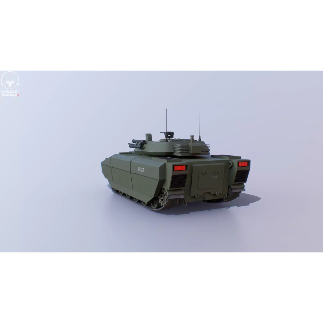 Infantry Fighting Vehicle 3D Model – Low Poly PBR Game Asset, FBX - View 28