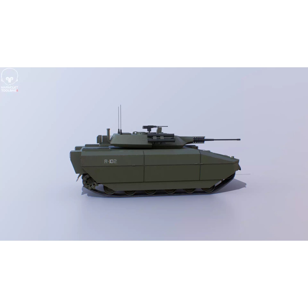 Infantry Fighting Vehicle 3D Model – Low Poly PBR Game Asset, FBX - View 29