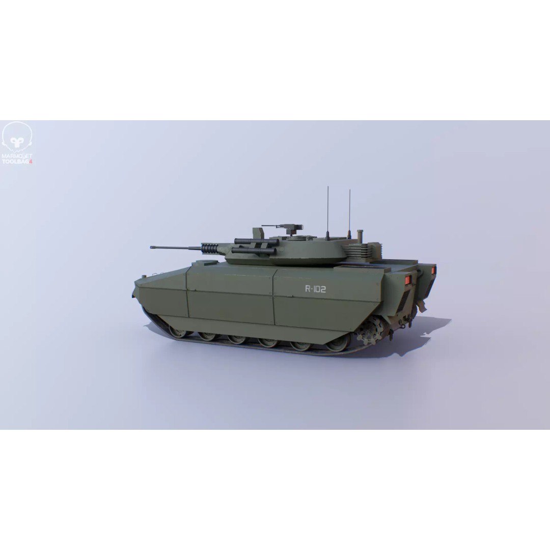 Infantry Fighting Vehicle 3D Model – Low Poly PBR Game Asset, FBX - View 30