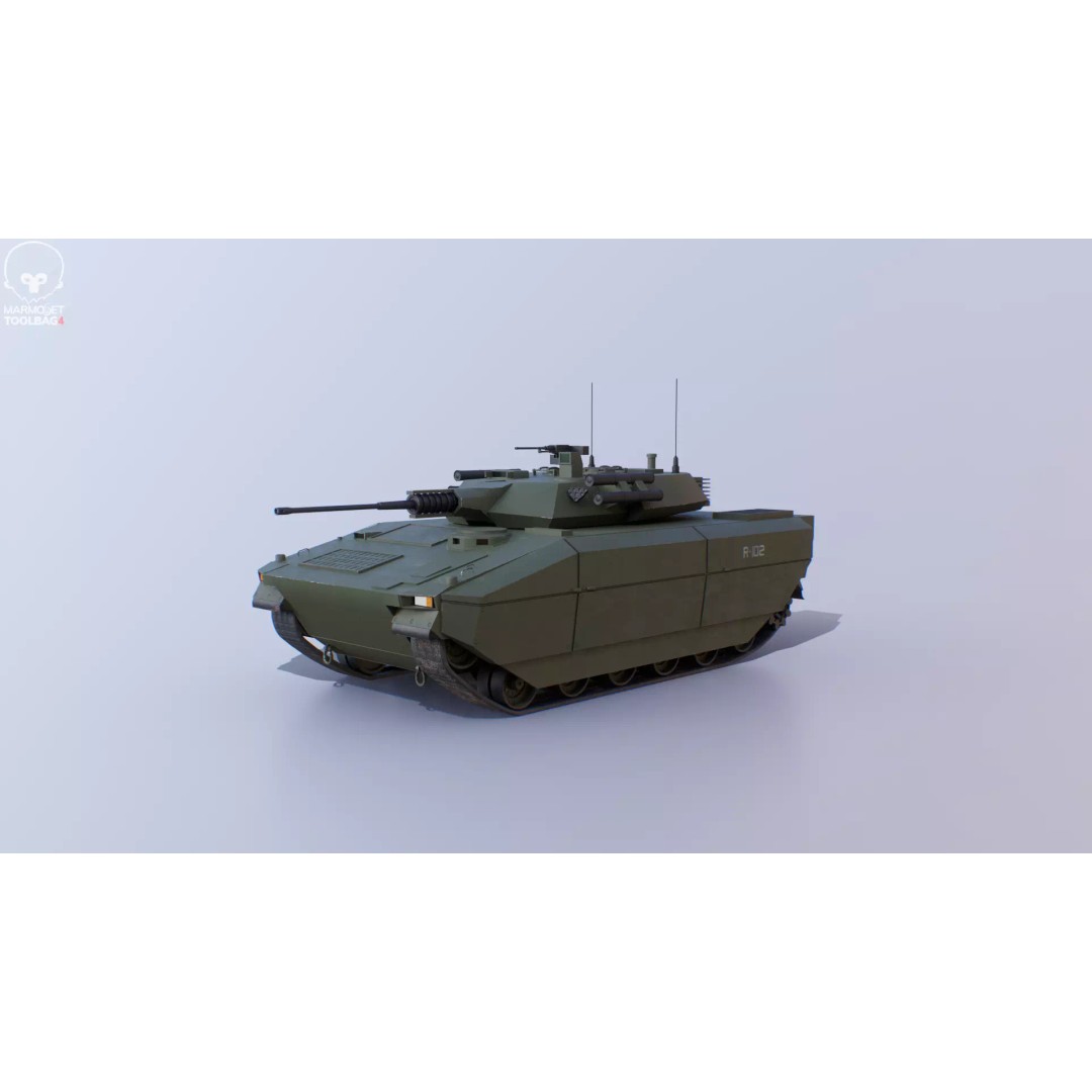 Infantry Fighting Vehicle 3D Model – Low Poly PBR Game Asset, FBX - View 31