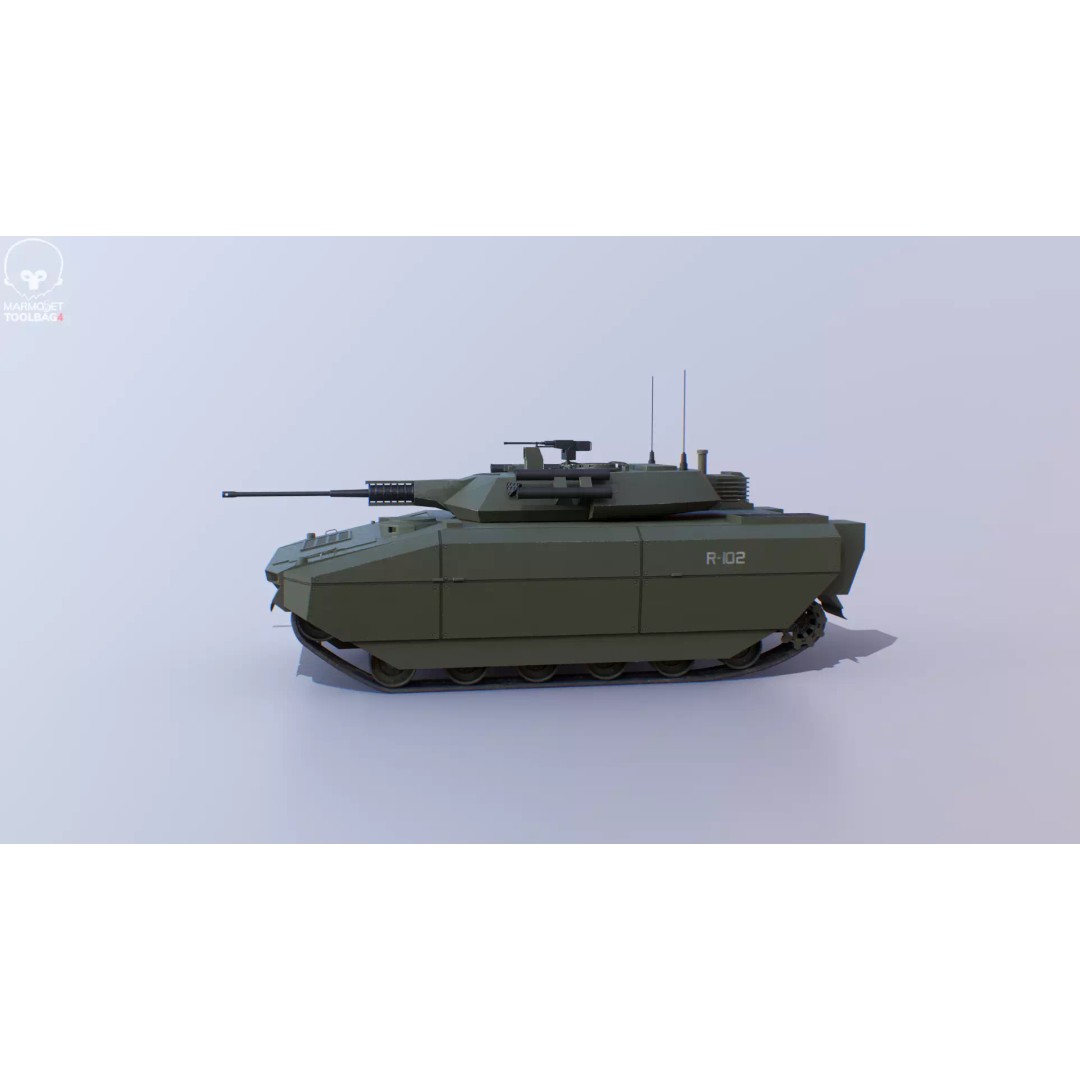 Infantry Fighting Vehicle 3D Model – Low Poly PBR Game Asset, FBX - View 33
