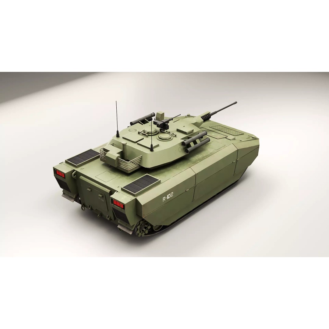 Infantry Fighting Vehicle 3D Model – Low Poly PBR Game Asset, FBX - View 7