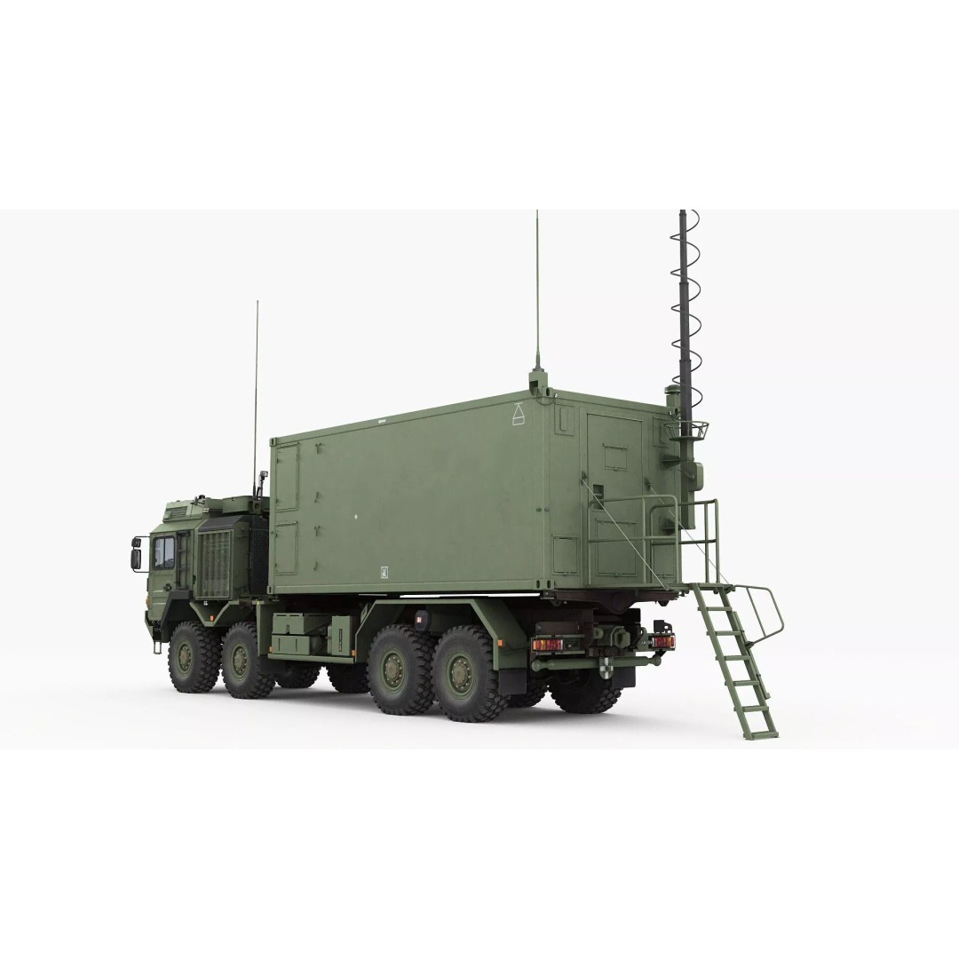 IRIS-T Command Post 3D Model – Military Tactical Shelter, FBX/OBJ - View 10