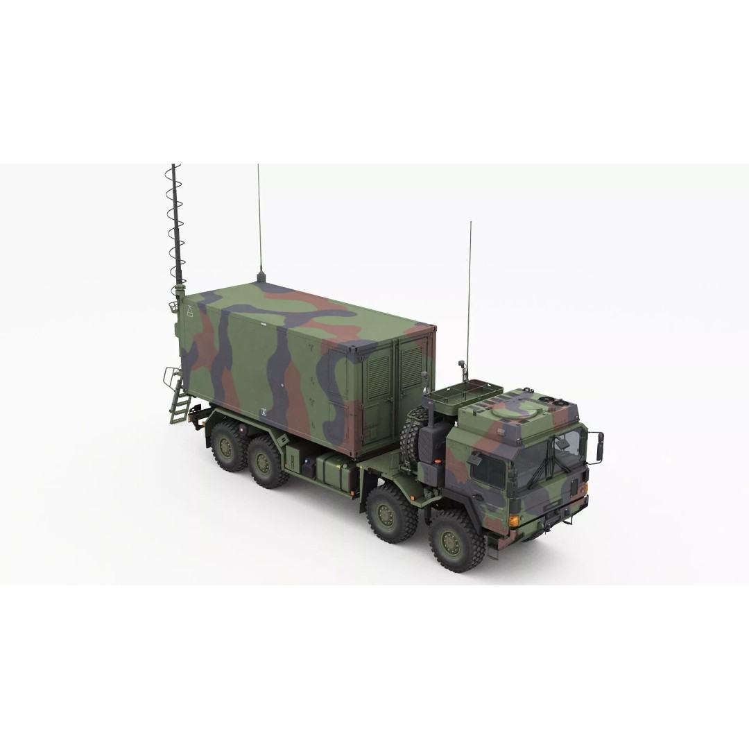 IRIS-T Command Post 3D Model – Military Tactical Shelter, FBX/OBJ - View 11