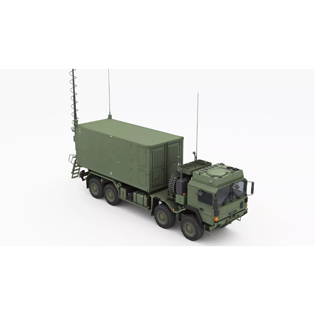 IRIS-T Command Post 3D Model – Military Tactical Shelter, FBX/OBJ - View 12