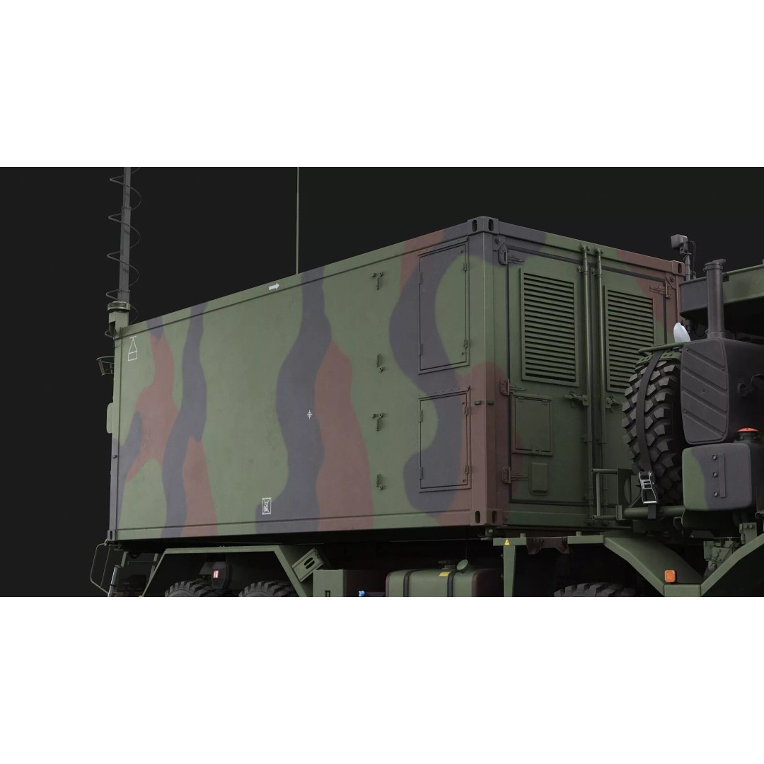IRIS-T Command Post 3D Model – Military Tactical Shelter, FBX/OBJ - View 18
