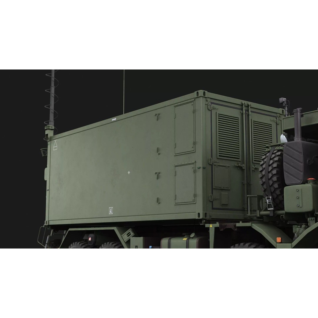 IRIS-T Command Post 3D Model – Military Tactical Shelter, FBX/OBJ - View 19