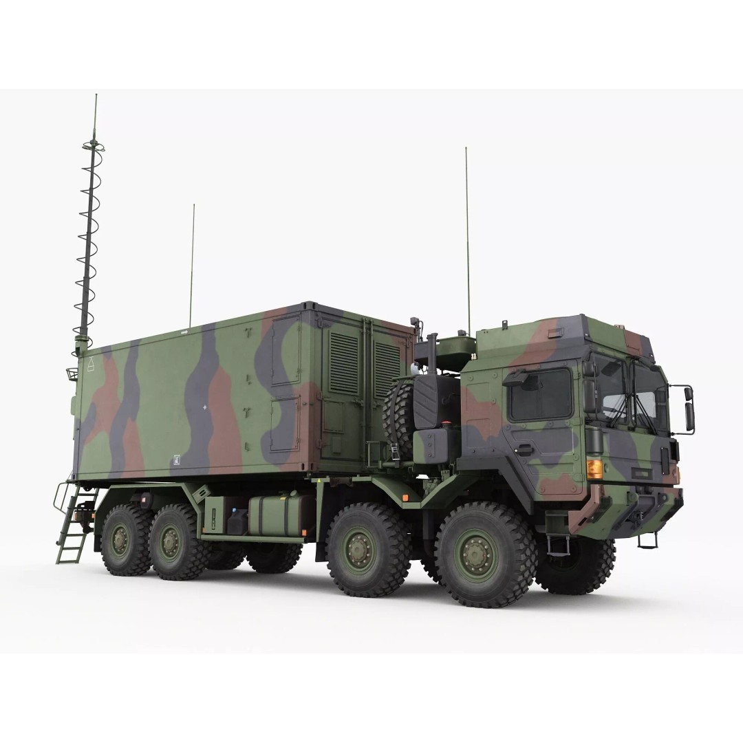 IRIS-T Command Post 3D Model – Military Tactical Shelter, FBX/OBJ - View 2