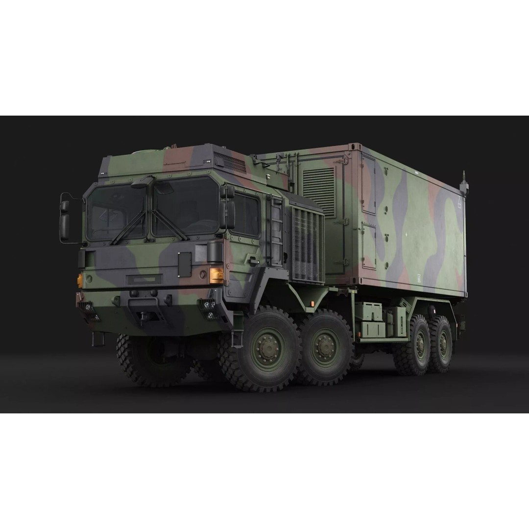 IRIS-T Command Post 3D Model – Military Tactical Shelter, FBX/OBJ - View 23