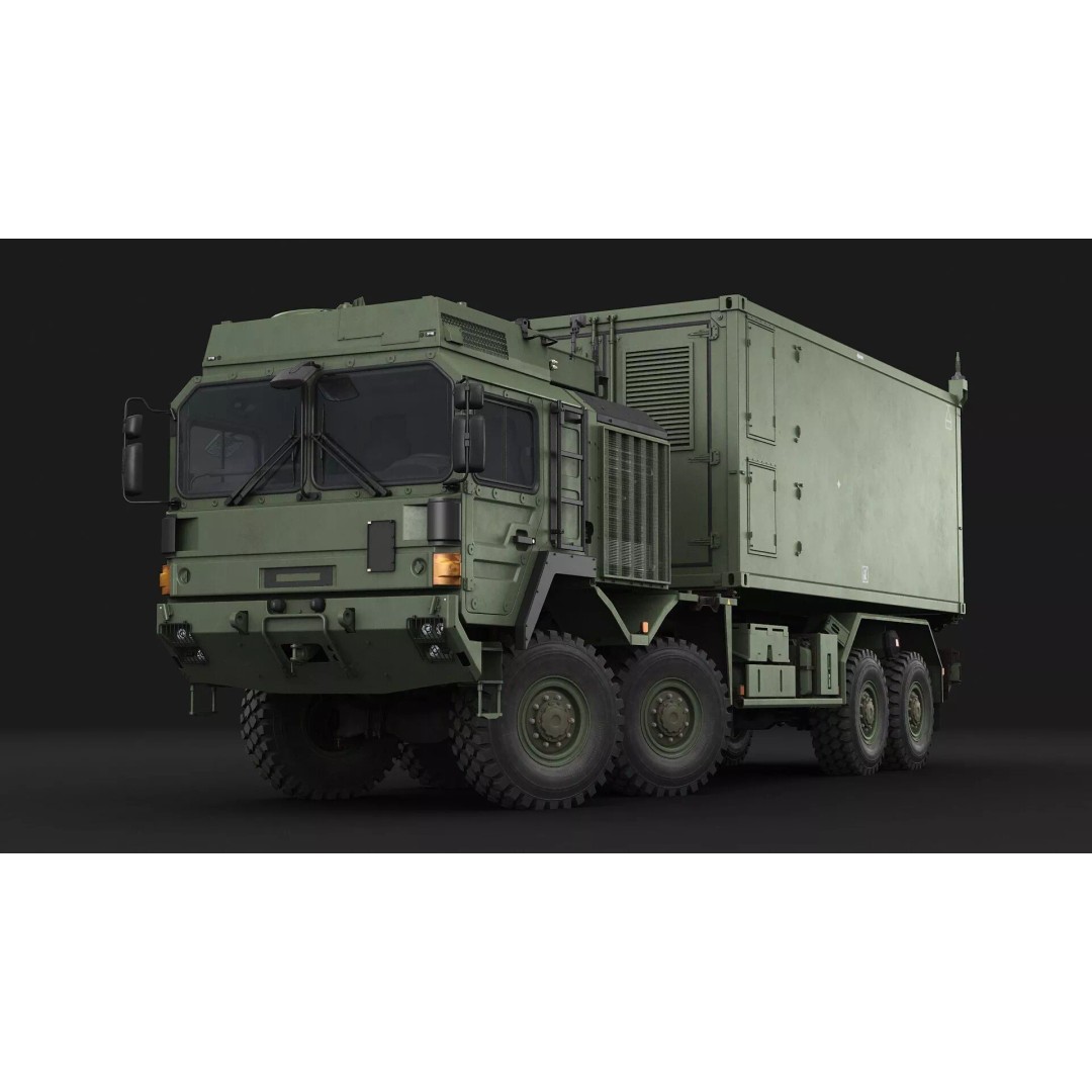 IRIS-T Command Post 3D Model – Military Tactical Shelter, FBX/OBJ - View 24