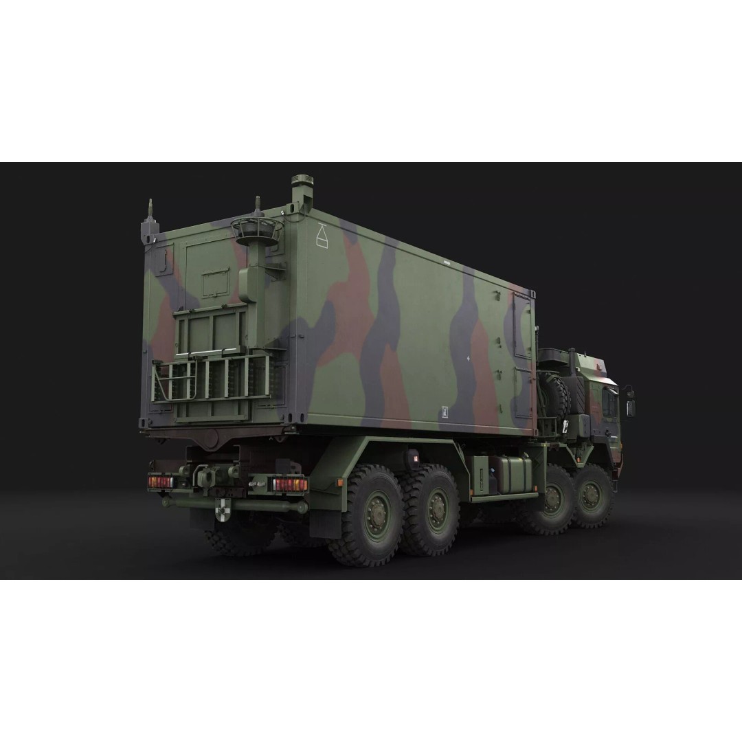 IRIS-T Command Post 3D Model – Military Tactical Shelter, FBX/OBJ - View 25