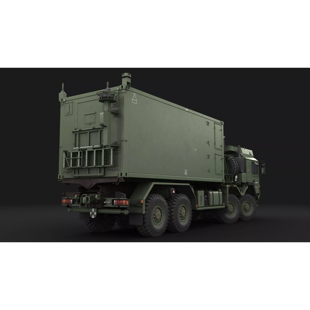 IRIS-T Command Post 3D Model – Military Tactical Shelter, FBX/OBJ - View 26