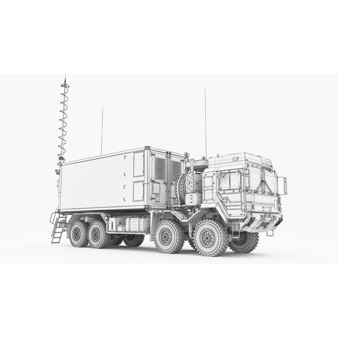 IRIS-T Command Post 3D Model – Military Tactical Shelter, FBX/OBJ - View 30