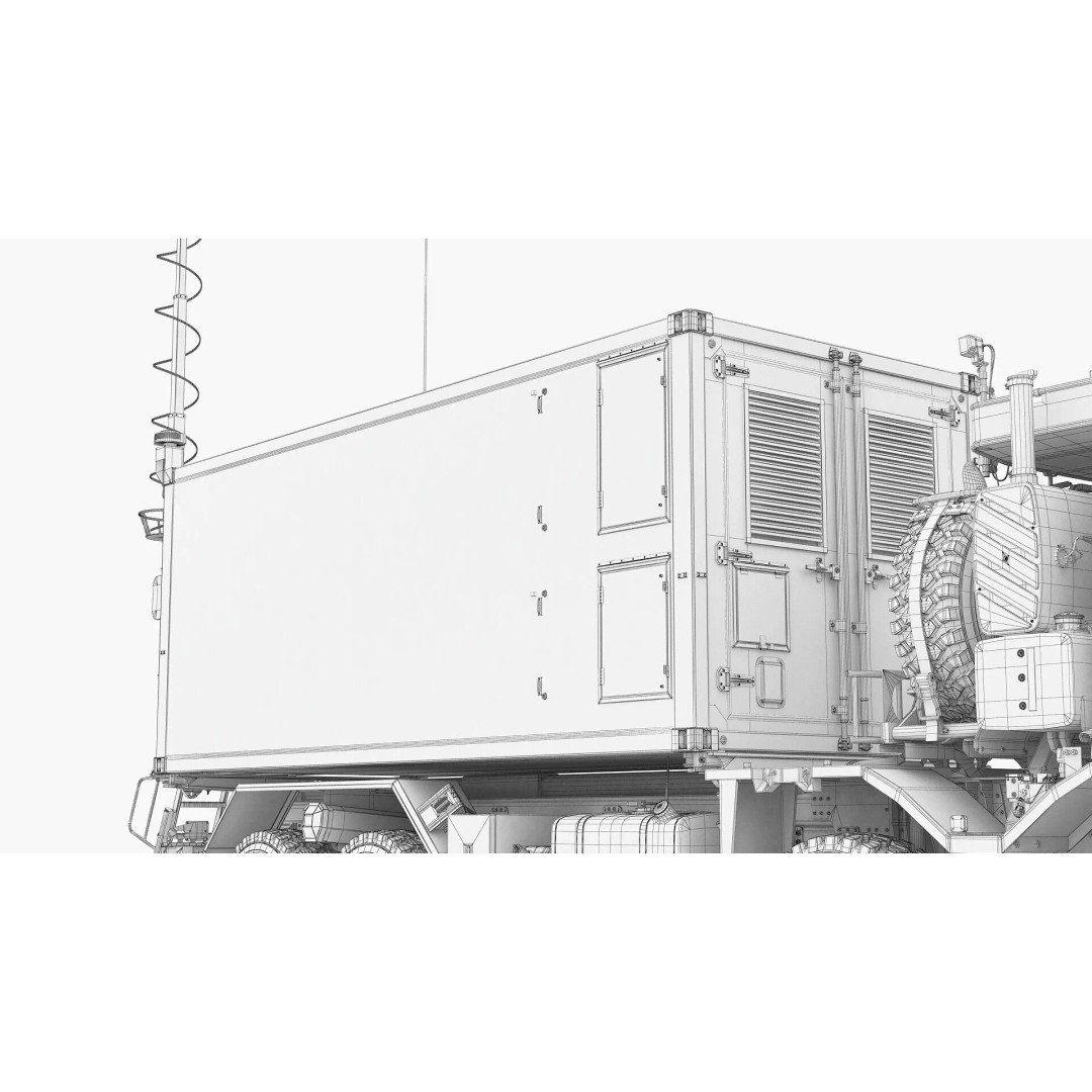 IRIS-T Command Post 3D Model – Military Tactical Shelter, FBX/OBJ - View 34