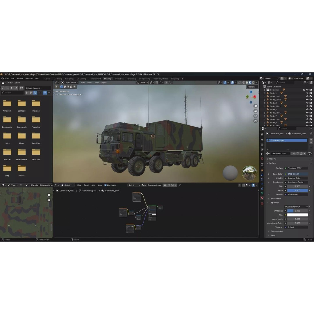IRIS-T Command Post 3D Model – Military Tactical Shelter, FBX/OBJ - View 39