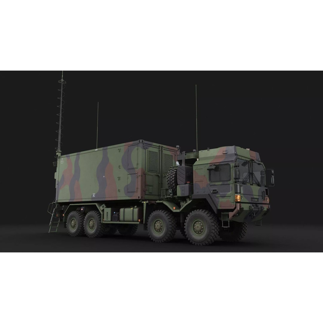 IRIS-T Command Post 3D Model – Military Tactical Shelter, FBX/OBJ - View 5