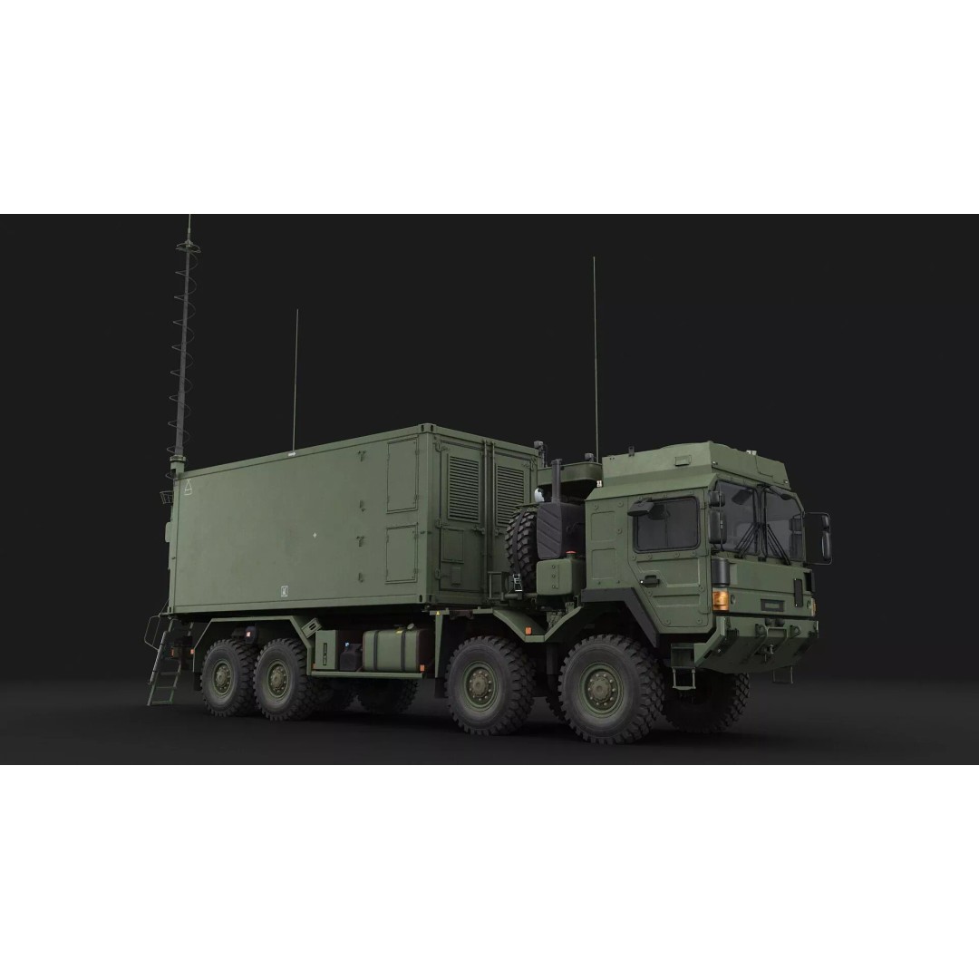 IRIS-T Command Post 3D Model – Military Tactical Shelter, FBX/OBJ - View 6