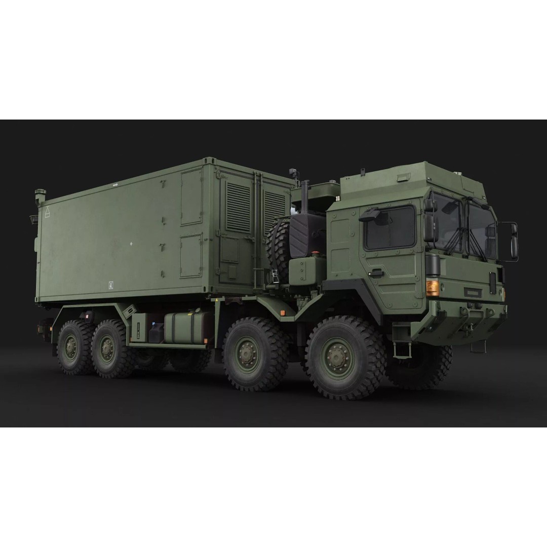 IRIS-T Command Post 3D Model – Military Tactical Shelter, FBX/OBJ - View 8