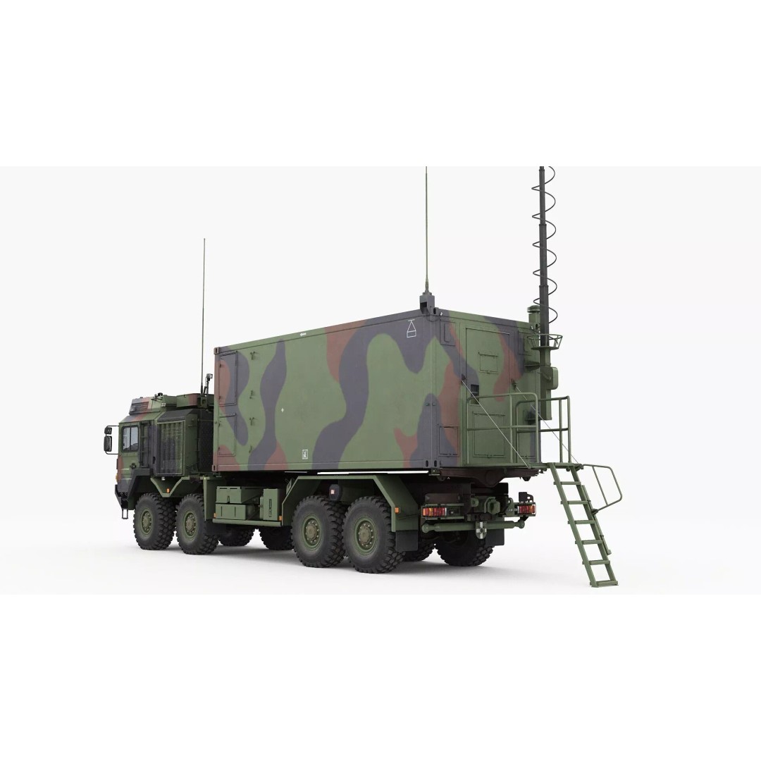 IRIS-T Command Post 3D Model – Military Tactical Shelter, FBX/OBJ - View 9