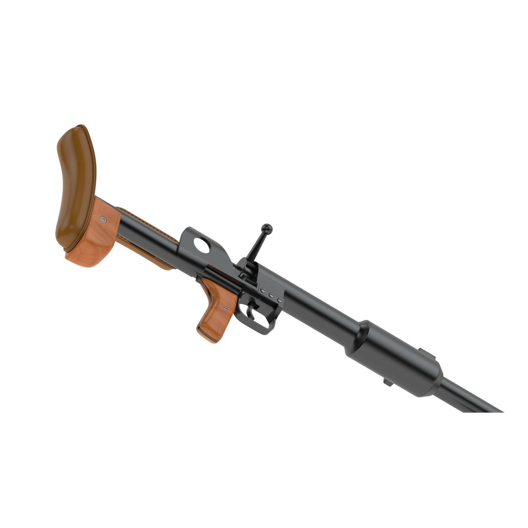 PTRD-41 3D Model – High Poly Anti-Tank Rifle, FBX, Game Asset - View 13