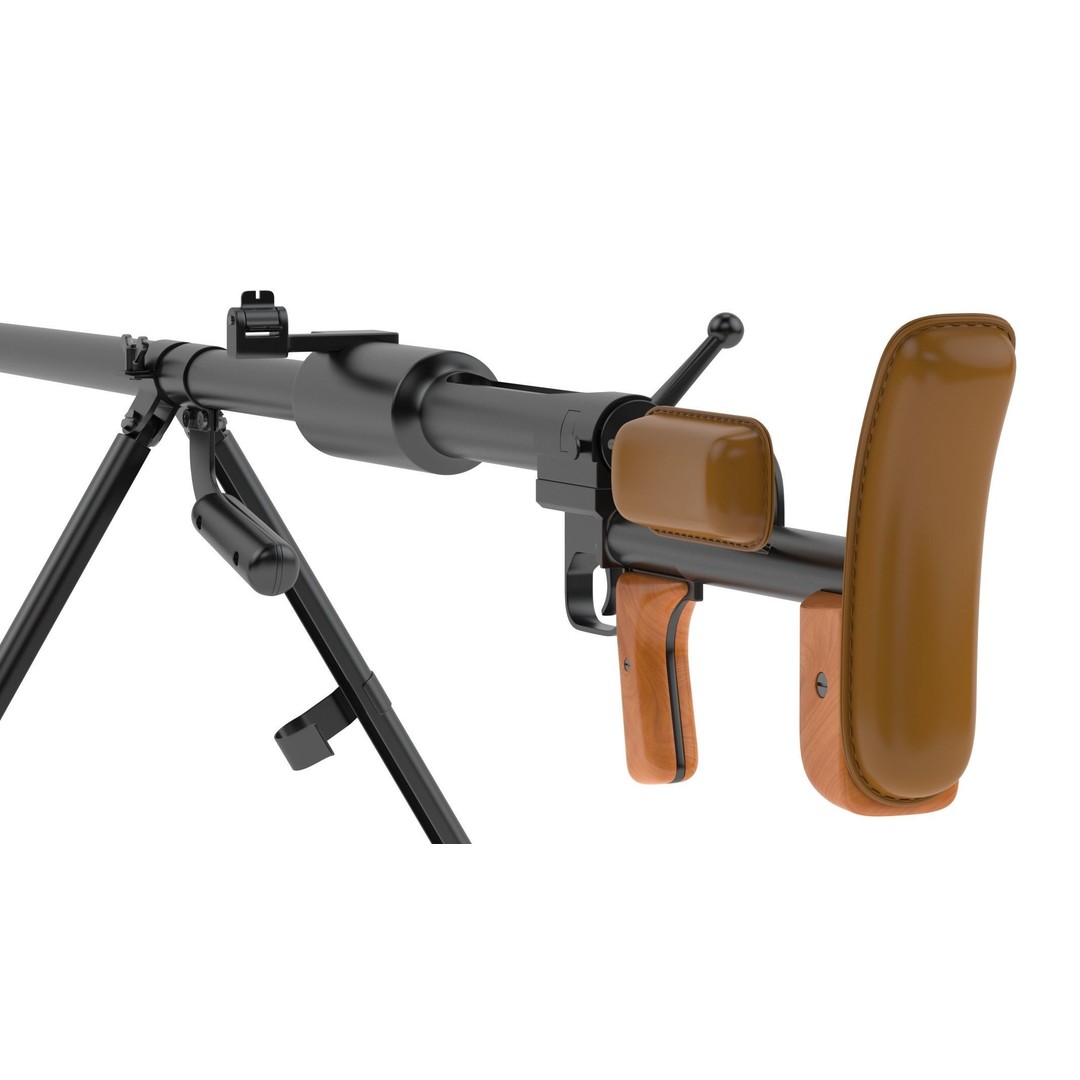 PTRD-41 3D Model – High Poly Anti-Tank Rifle, FBX, Game Asset - View 8
