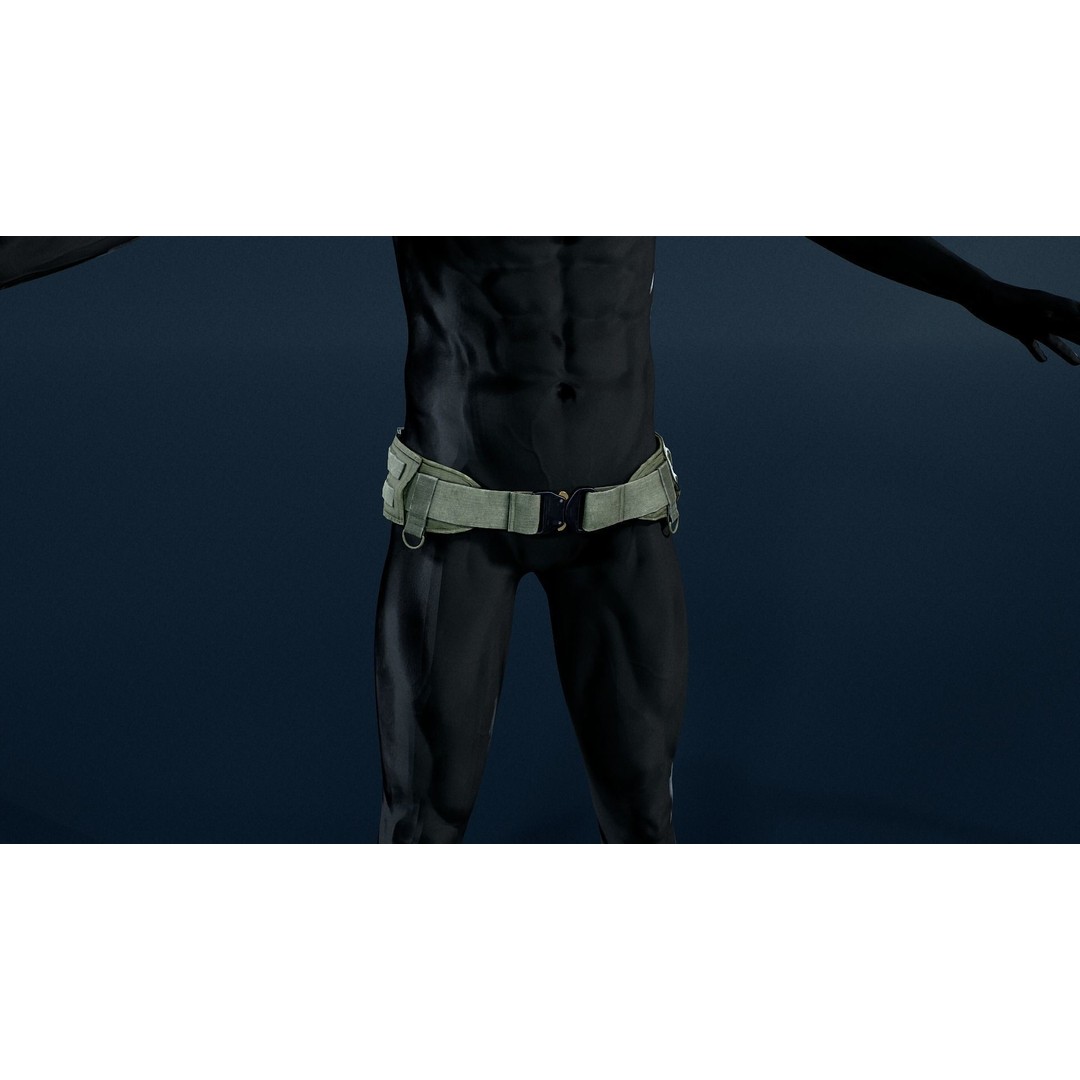 SC-11 Warbelt 3D Model – Low Poly Rigged Game Asset, FBX - View 3