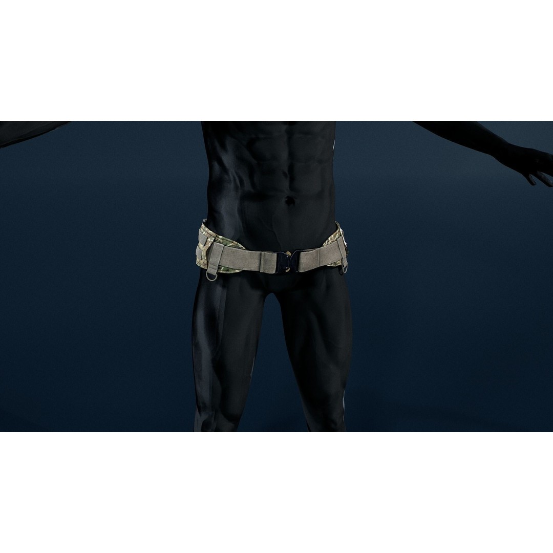 SC-11 Warbelt 3D Model – Low Poly Rigged Game Asset, FBX - View 4