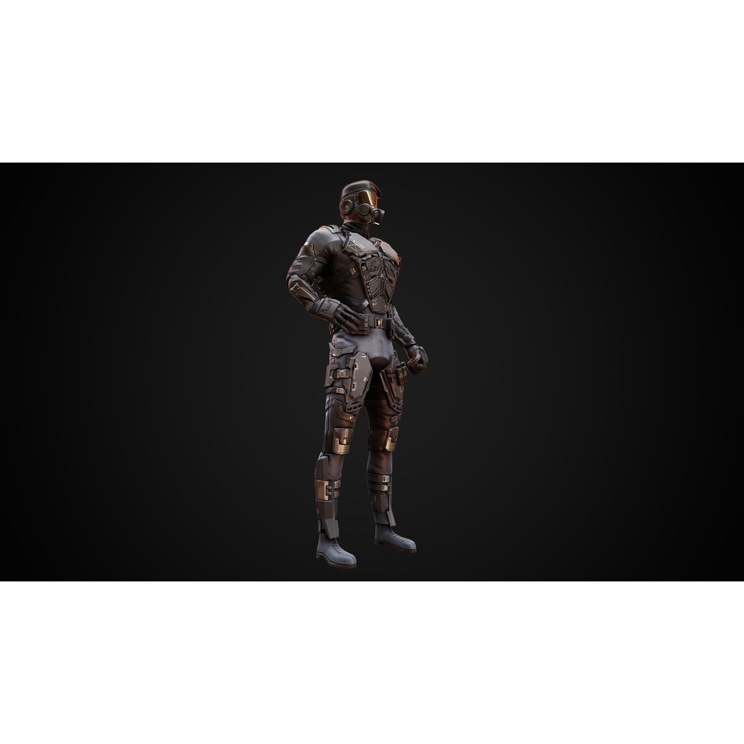 Soldier 3D Model – Low Poly Game Ready Character, FBX, Blender - View 18