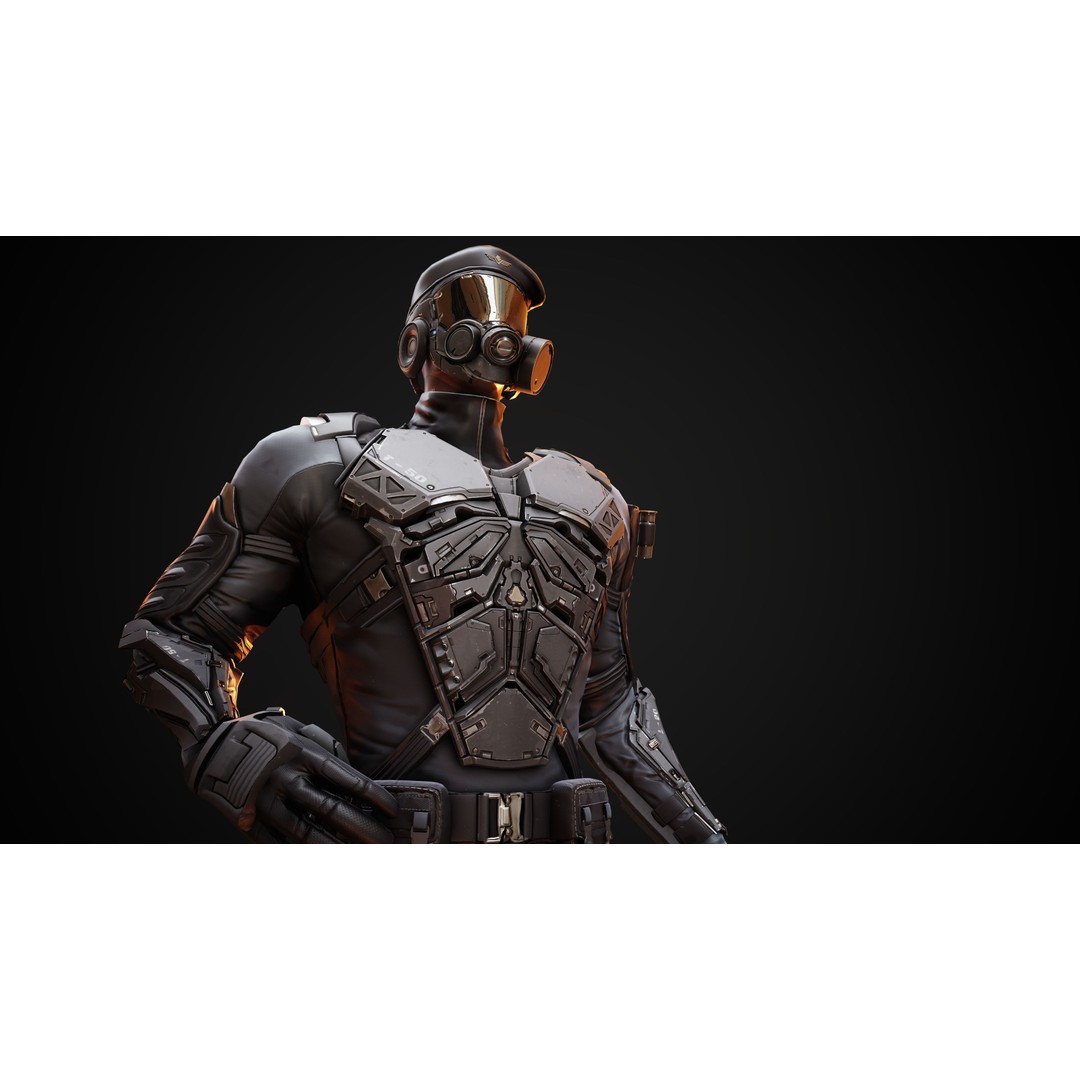 Soldier 3D Model – Low Poly Game Ready Character, FBX, Blender - View 20