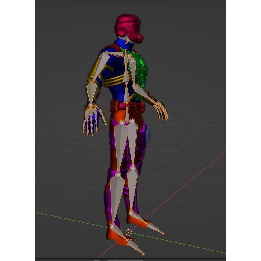 Soldier 3D Model – Low Poly Game Ready Character, FBX, Blender - View 23