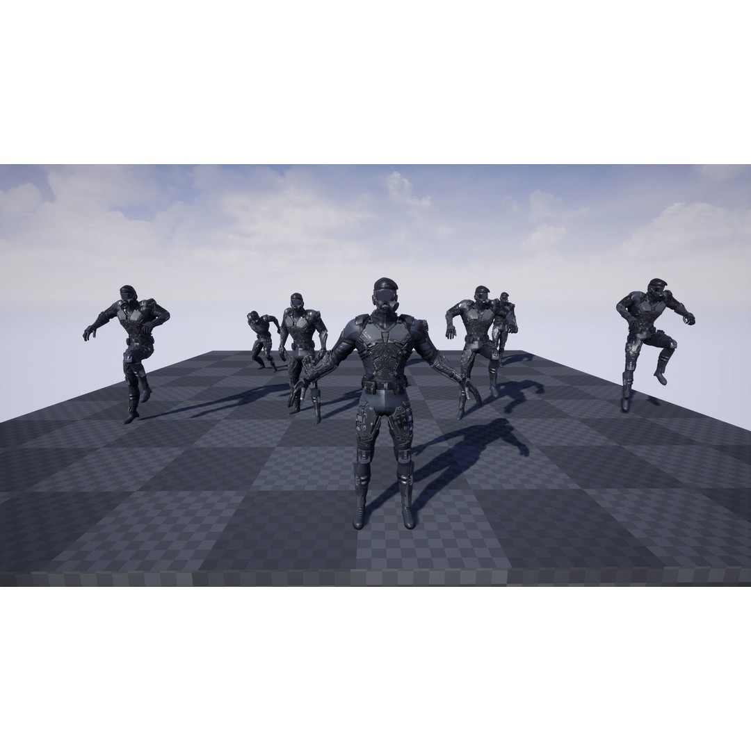 Soldier 3D Model – Low Poly Game Ready Character, FBX, Blender - View 24