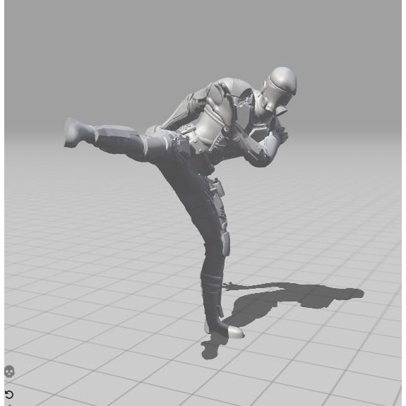 Soldier 3D Model – Low Poly Game Ready Character, FBX, Blender - View 30