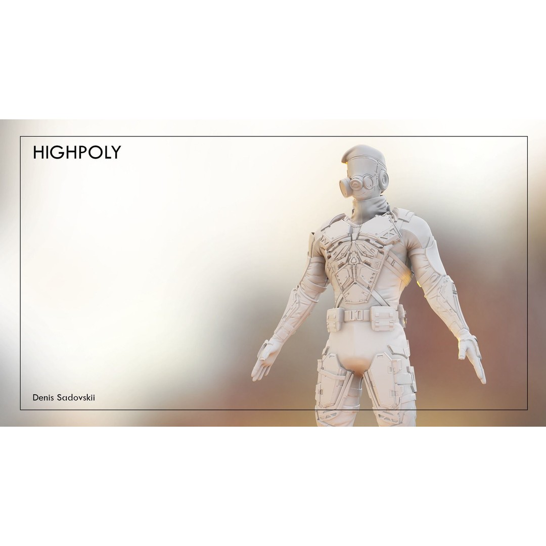 Soldier 3D Model – Low Poly Game Ready Character, FBX, Blender - View 7