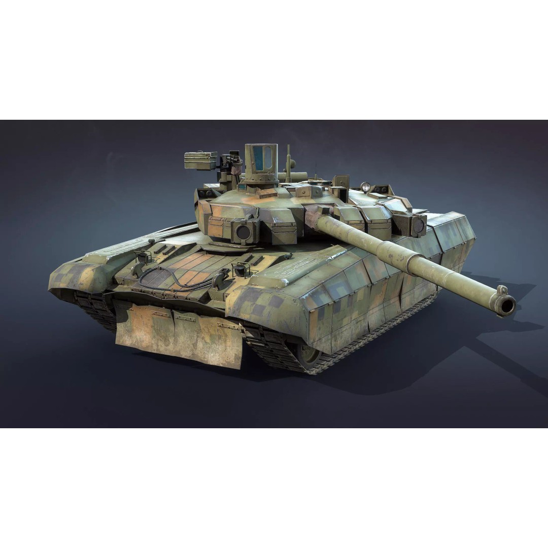 Oplot-M Tank 3D Model – Low Poly Game Asset, FBX, PBR Textures - View 2