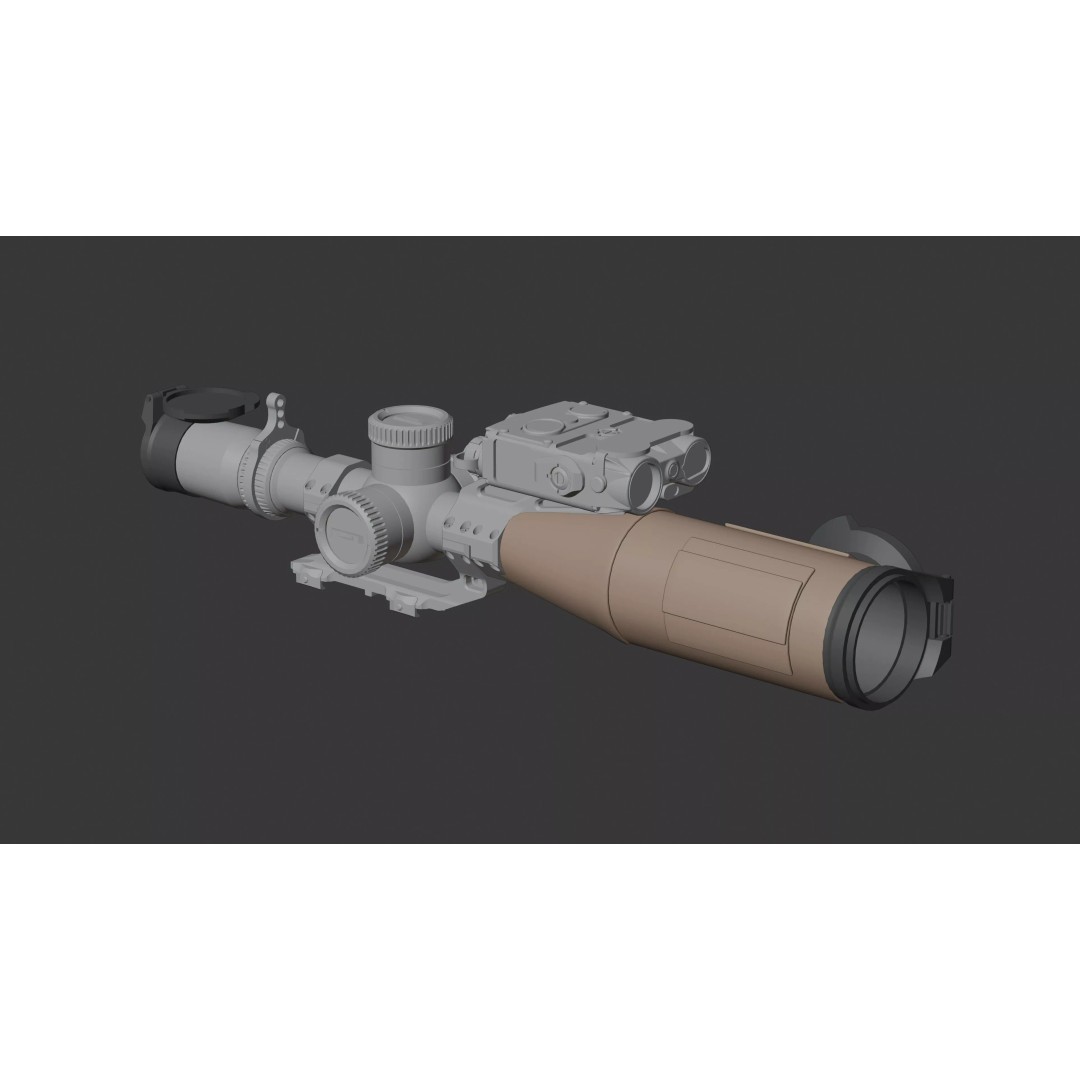 Vortex Razor HD Gen III 3D Model – Low Poly PBR Optic Mounts - View 32