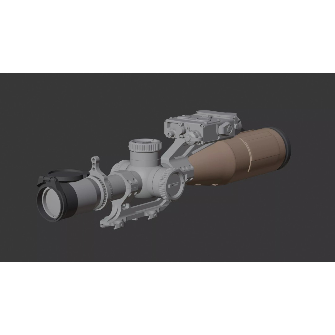 Vortex Razor HD Gen III 3D Model – Low Poly PBR Optic Mounts - View 33