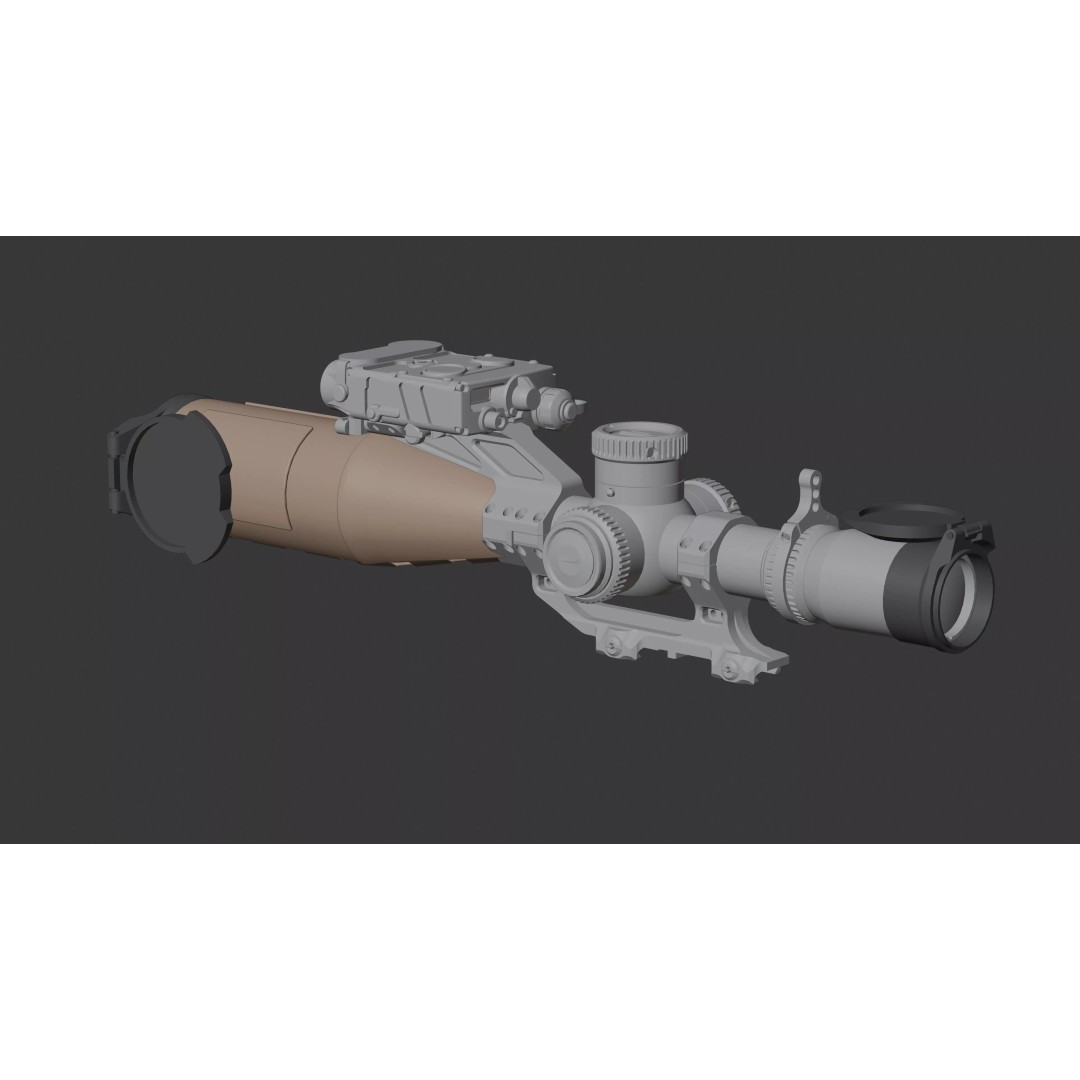 Vortex Razor HD Gen III 3D Model – Low Poly PBR Optic Mounts - View 34