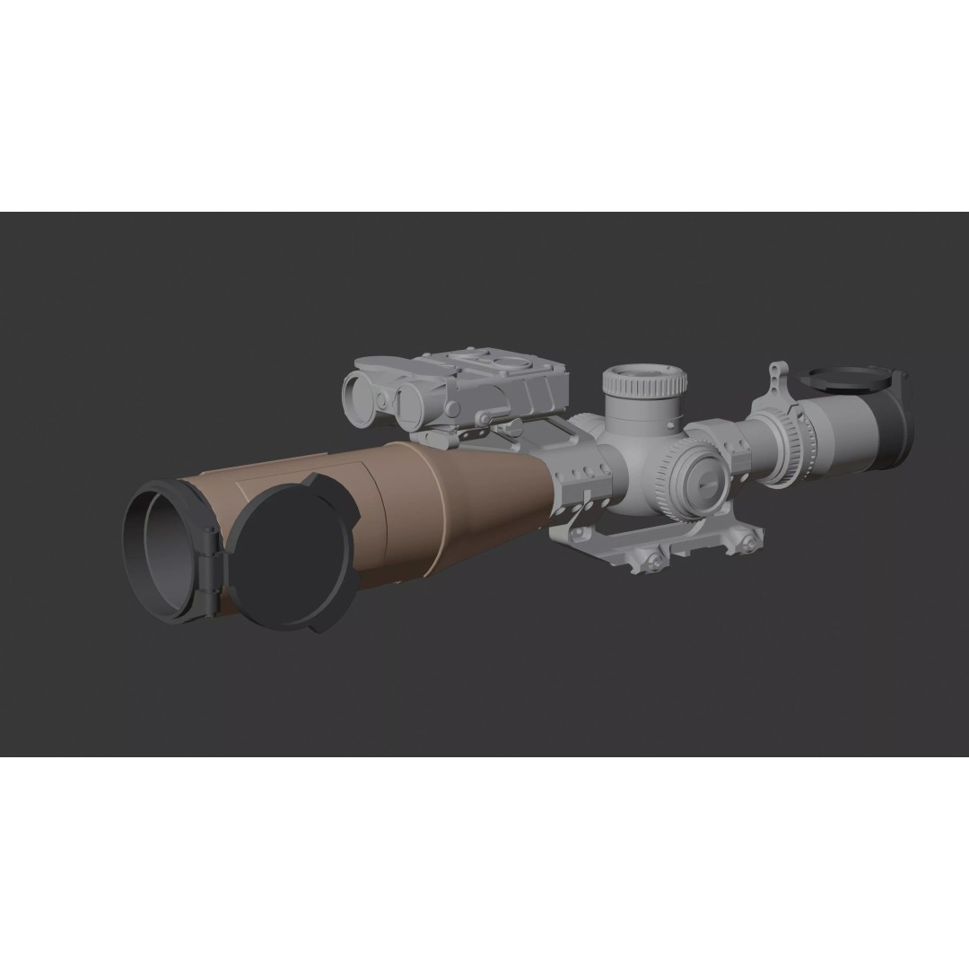 Vortex Razor HD Gen III 3D Model – Low Poly PBR Optic Mounts - View 35